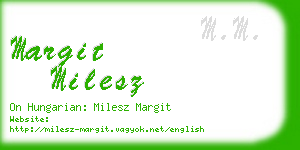 margit milesz business card